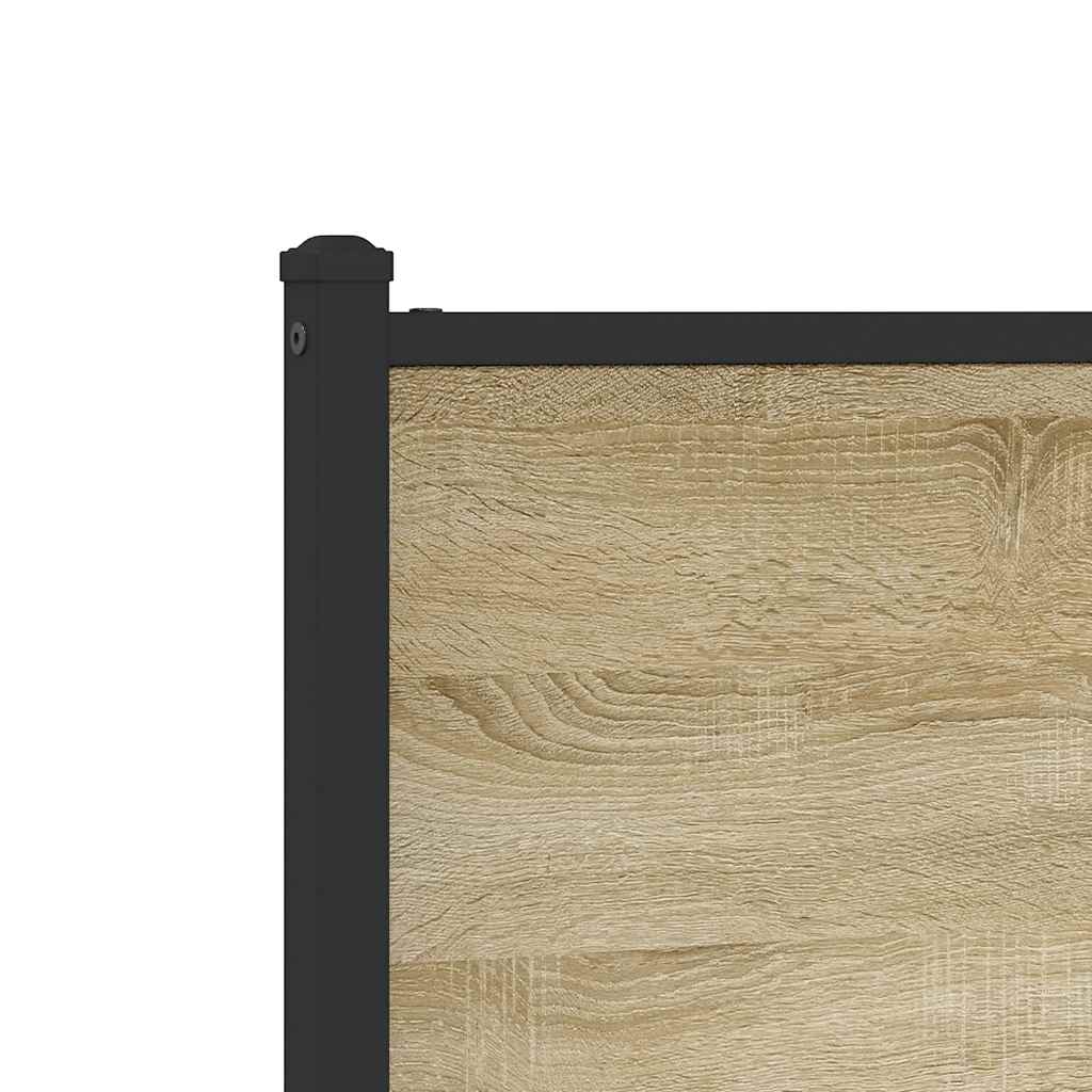 Metalni okvir kreveta bez madraca boja hrasta sonome 140x200 cm