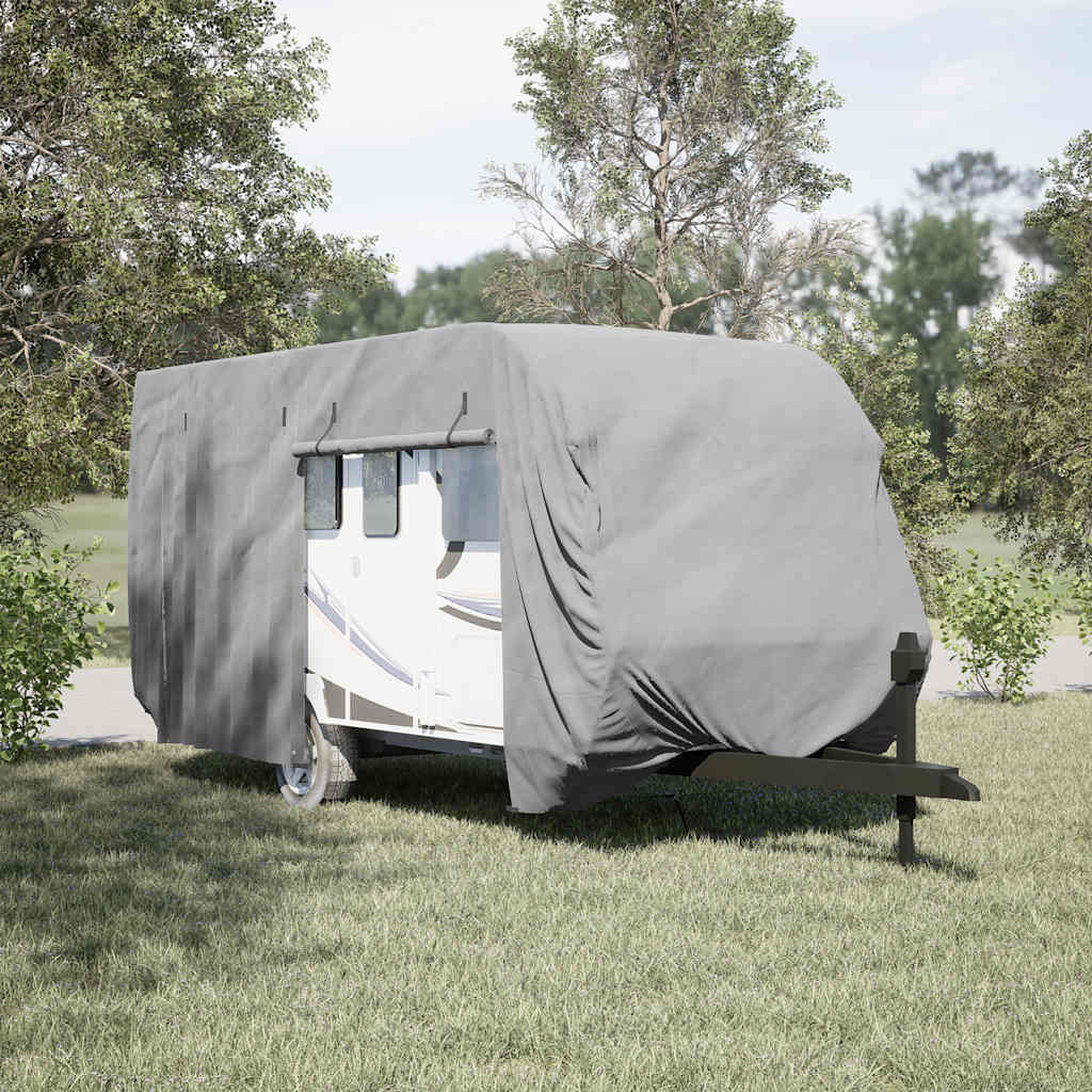 Navlaka za karavan siva 610x250x220 cm netkana tkanina