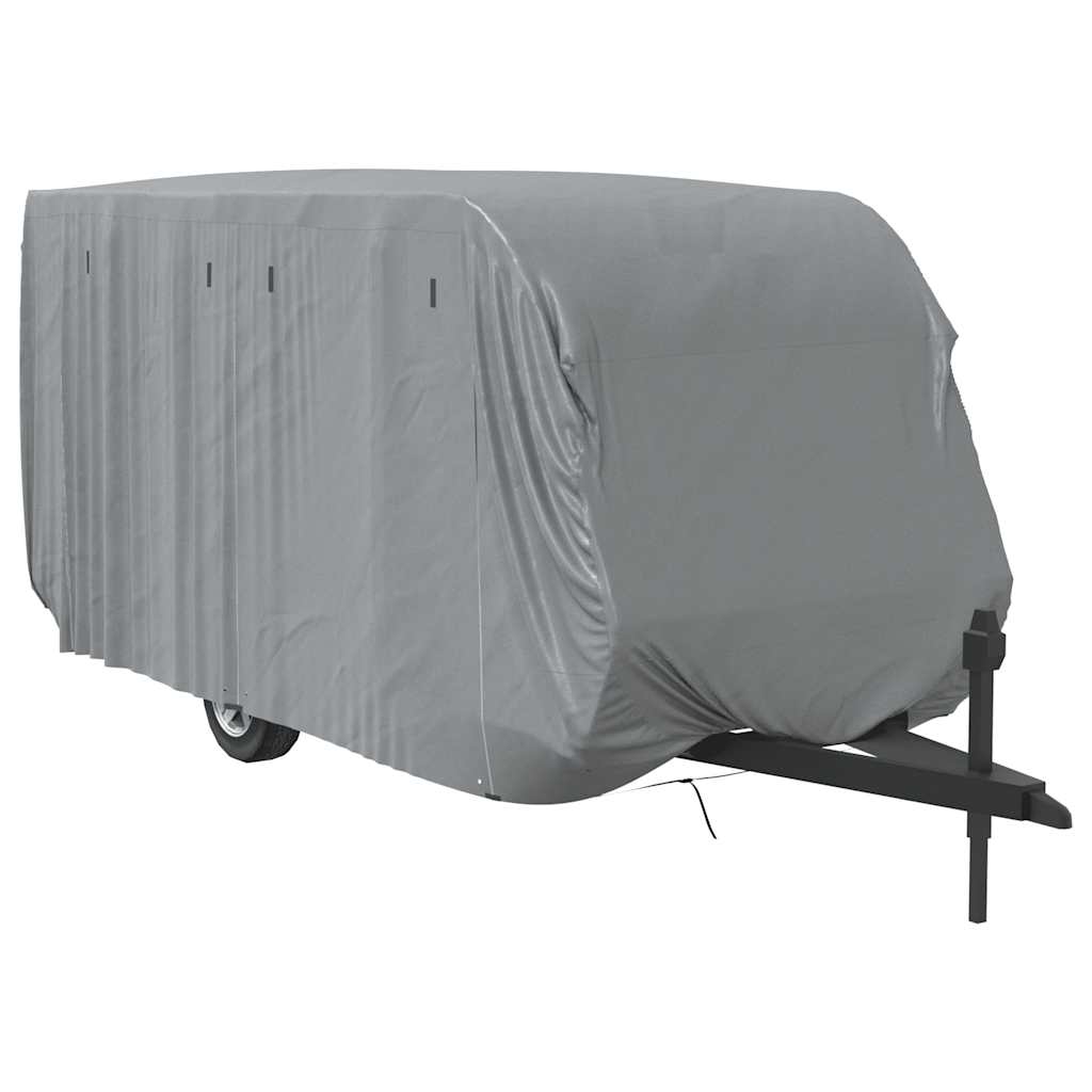 Navlaka za karavan siva 610x250x220 cm netkana tkanina