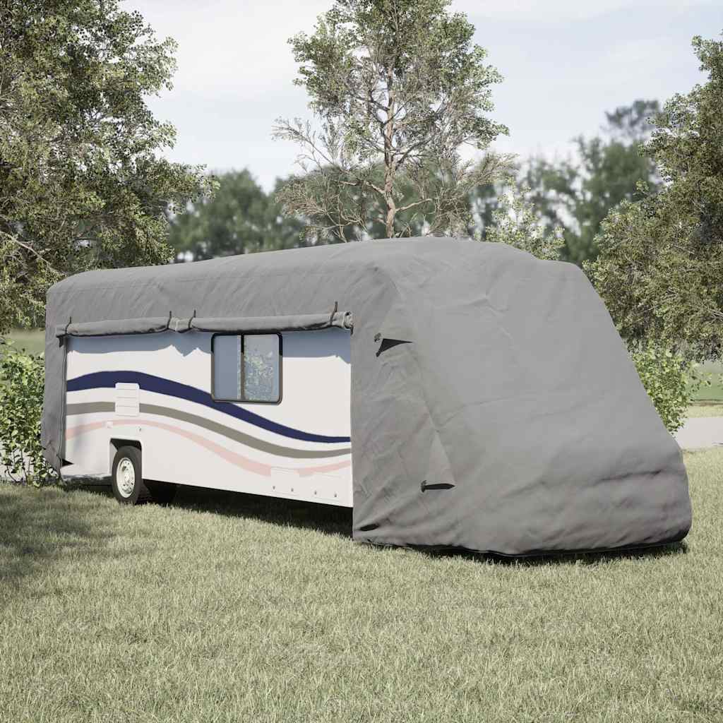 Navlake za kamper sive 870x235x275 cm netkana tkanina