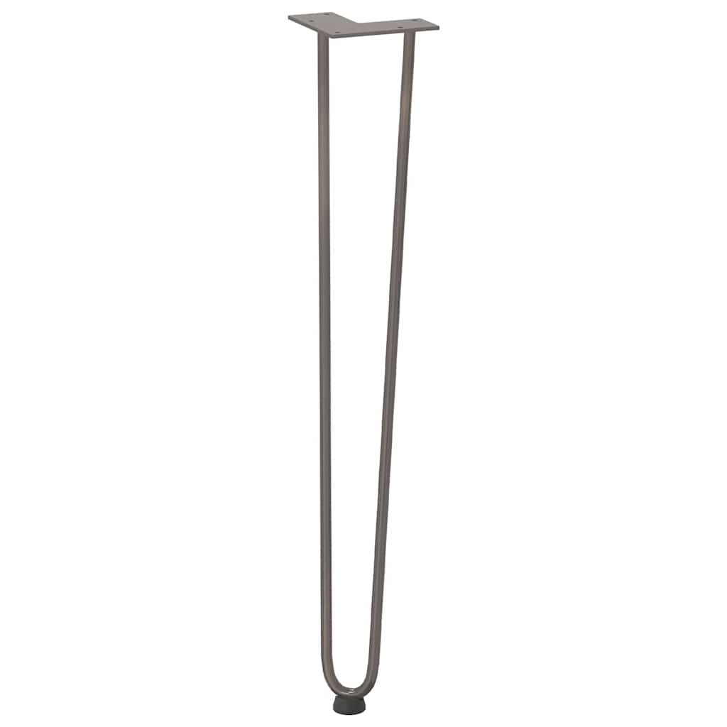 ukosne noge za konzolne stoliće za konzolni stol 4 kom. Prirodni čelik 72 cm Puni čelik