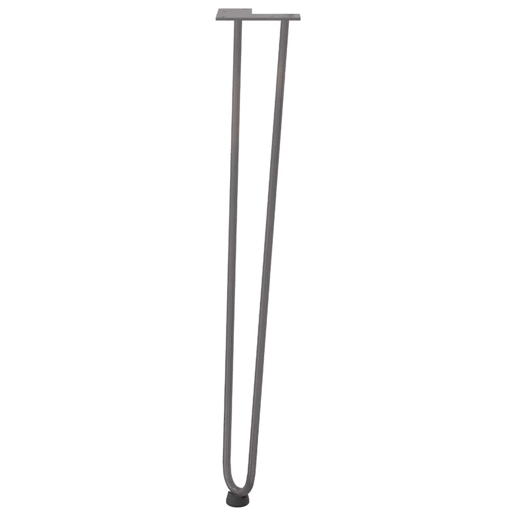 ukosne noge za konzolne stoliće za konzolni stol 4 kom. Prirodni čelik 72 cm Puni čelik