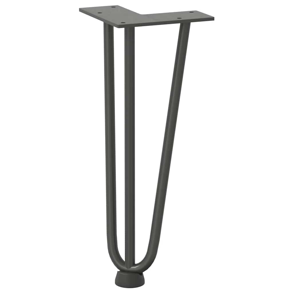 Noge s ukosnicama za stolić za kavu 4 kom. antracit 30 cm puni čelik