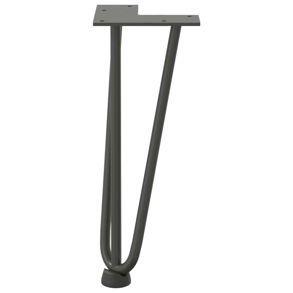 Noge s ukosnicama za stolić za kavu 4 kom. antracit 30 cm puni čelik