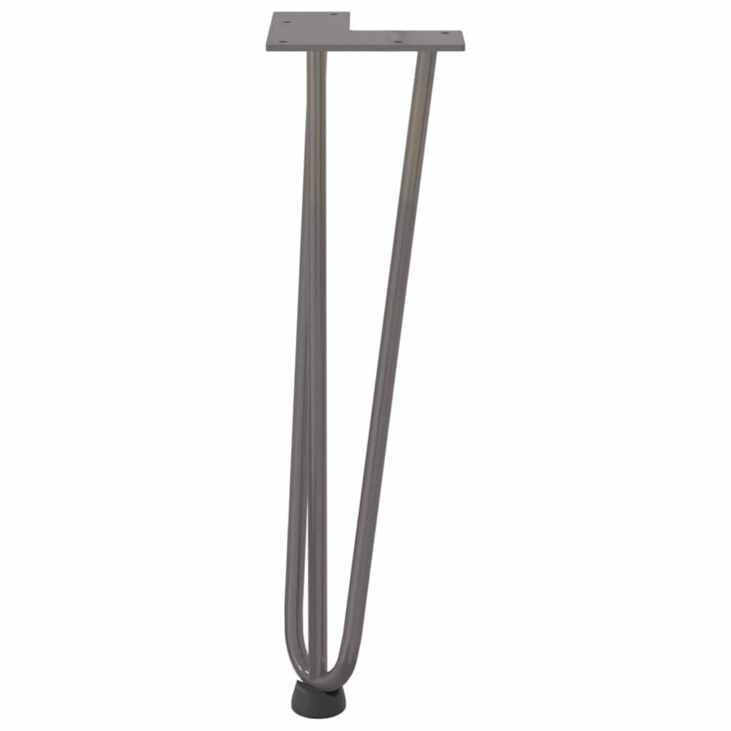 Noge s ukosnicama za stolić za kavu 4 kom. Prirodni čelik 42 cm Puni čelik