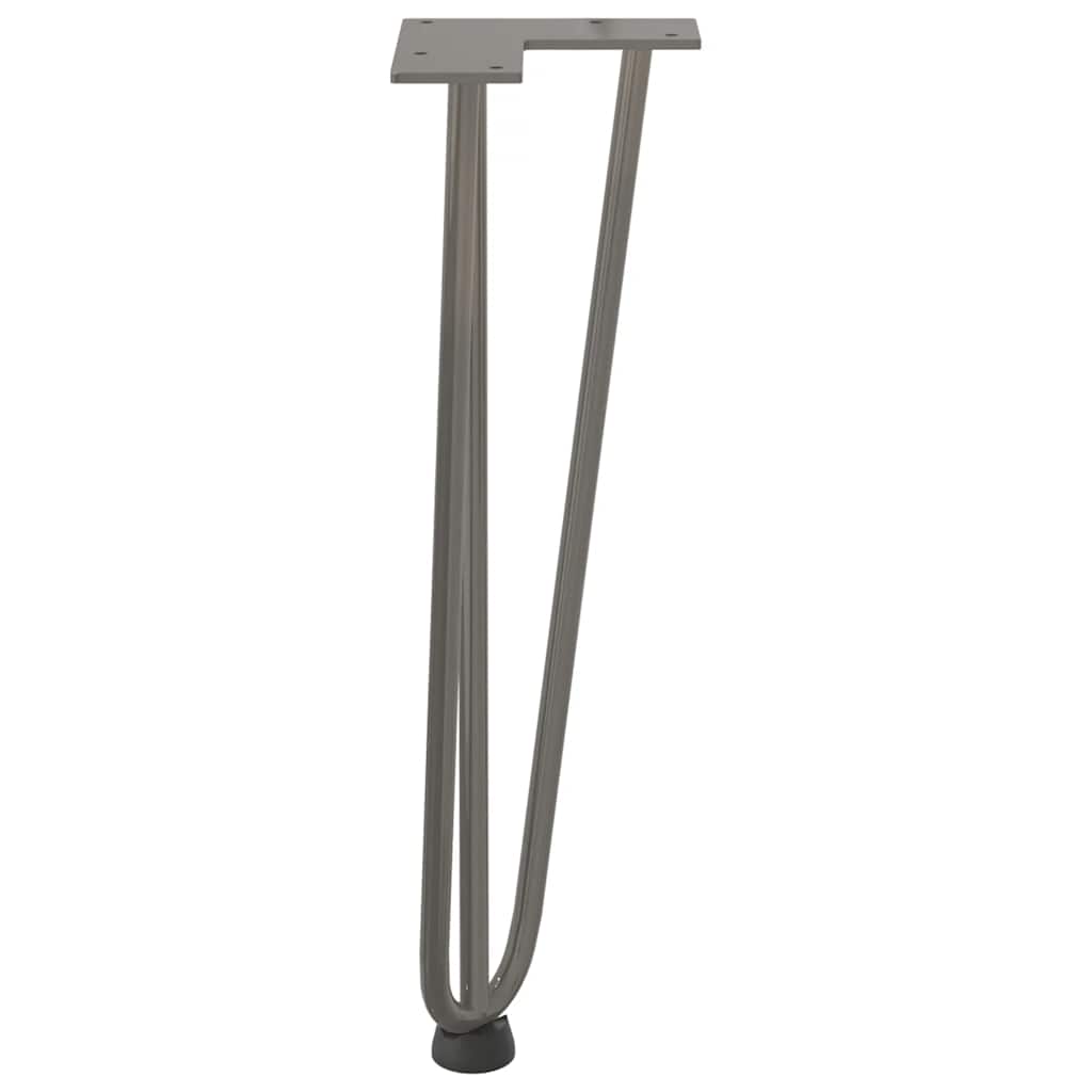 Noge s ukosnicama za stolić za kavu 4 kom. Prirodni čelik 42 cm Puni čelik