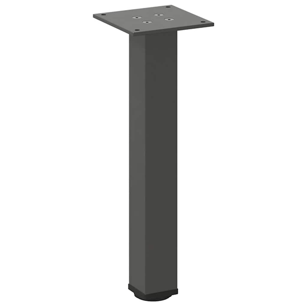 Noge za klub stolić 4 kom. antracit 30-32 cm čelik
