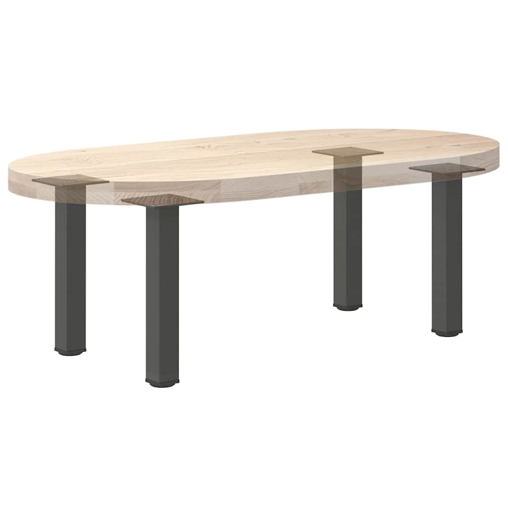 Noge za klub stolić 4 kom. antracit 30-32 cm čelik