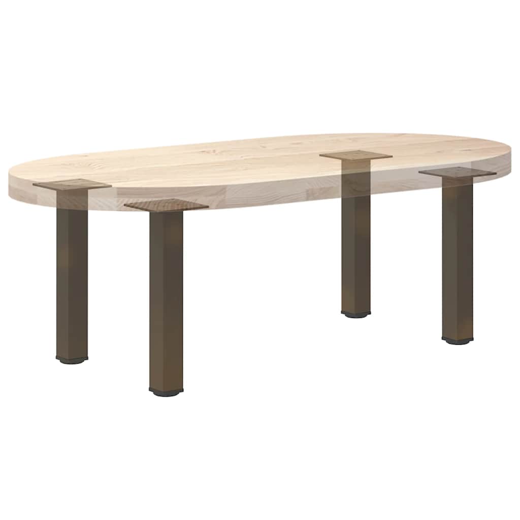 Noge za klub stolić 4 kom. Prirodni čelik 30-32 cm Čelik