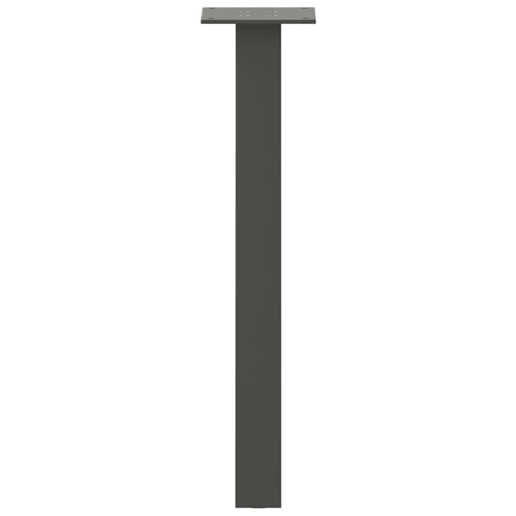 Noge za klub stolić 4 kom antracit 42 cm čelik