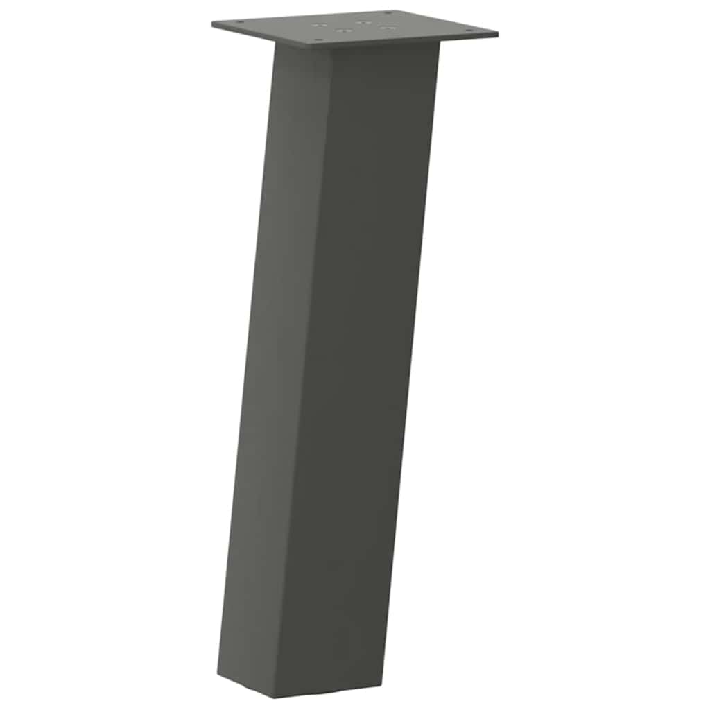 Noge za klub stolić 4 kom antracit 42 cm čelik