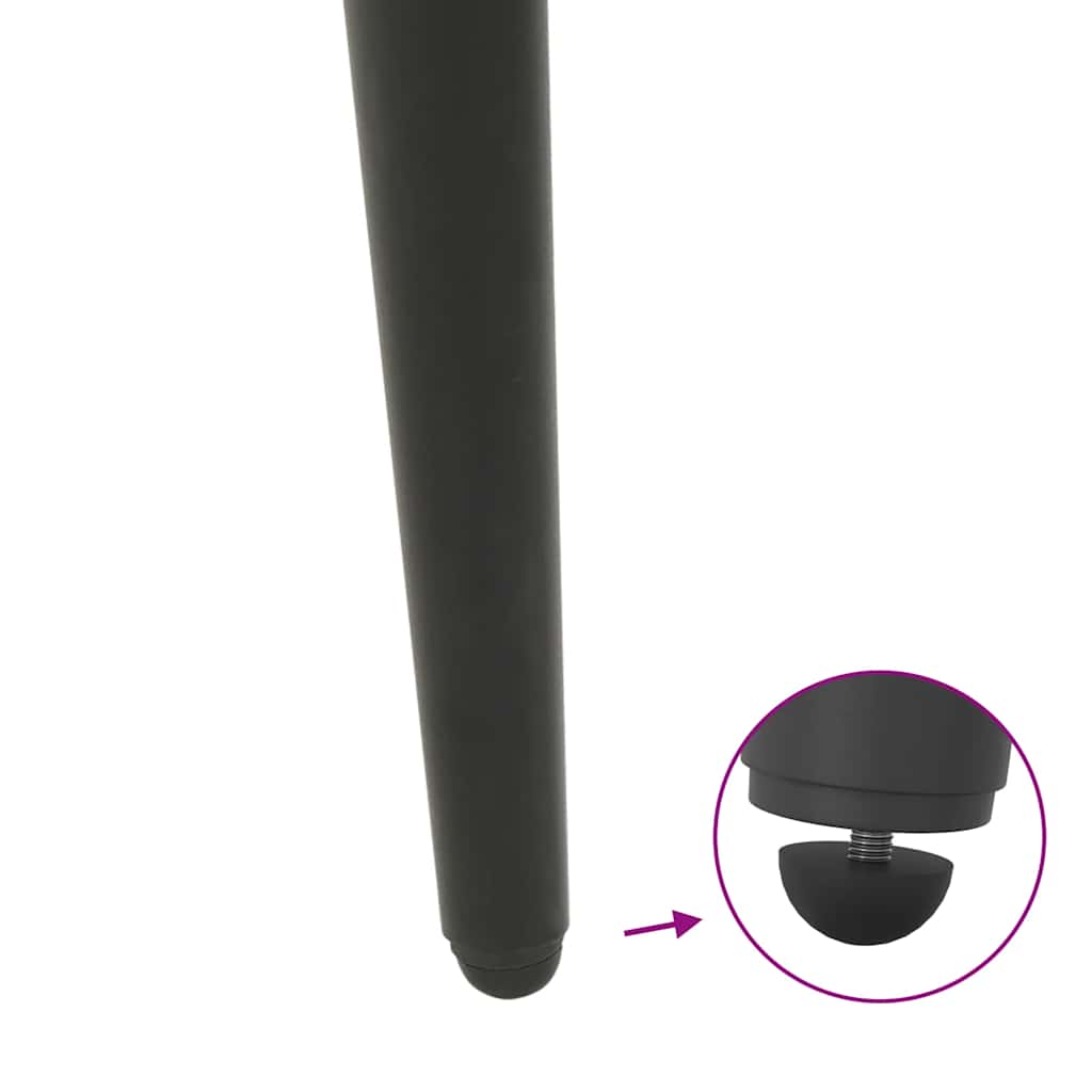 Noge za klub stolić konusnog oblika 4 kom antracit 30-31 cm čelik