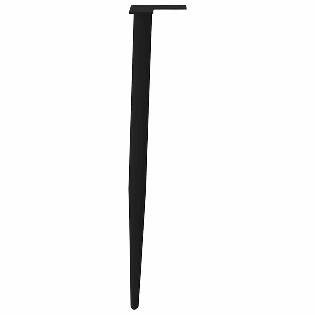 Noge za konzolni stol konusnog oblika 4 kom crne 72-73 cm čelik