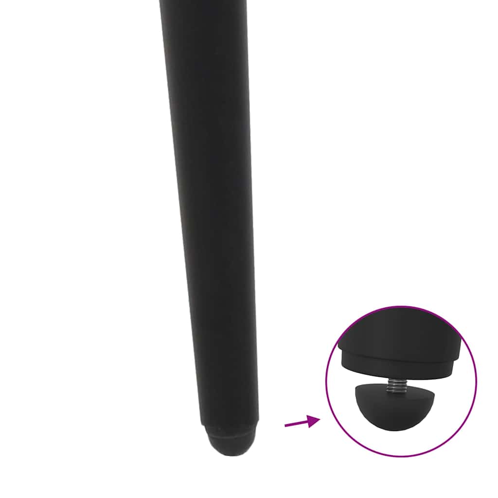 Noge za konzolni stol konusnog oblika 4 kom crne 72-73 cm čelik