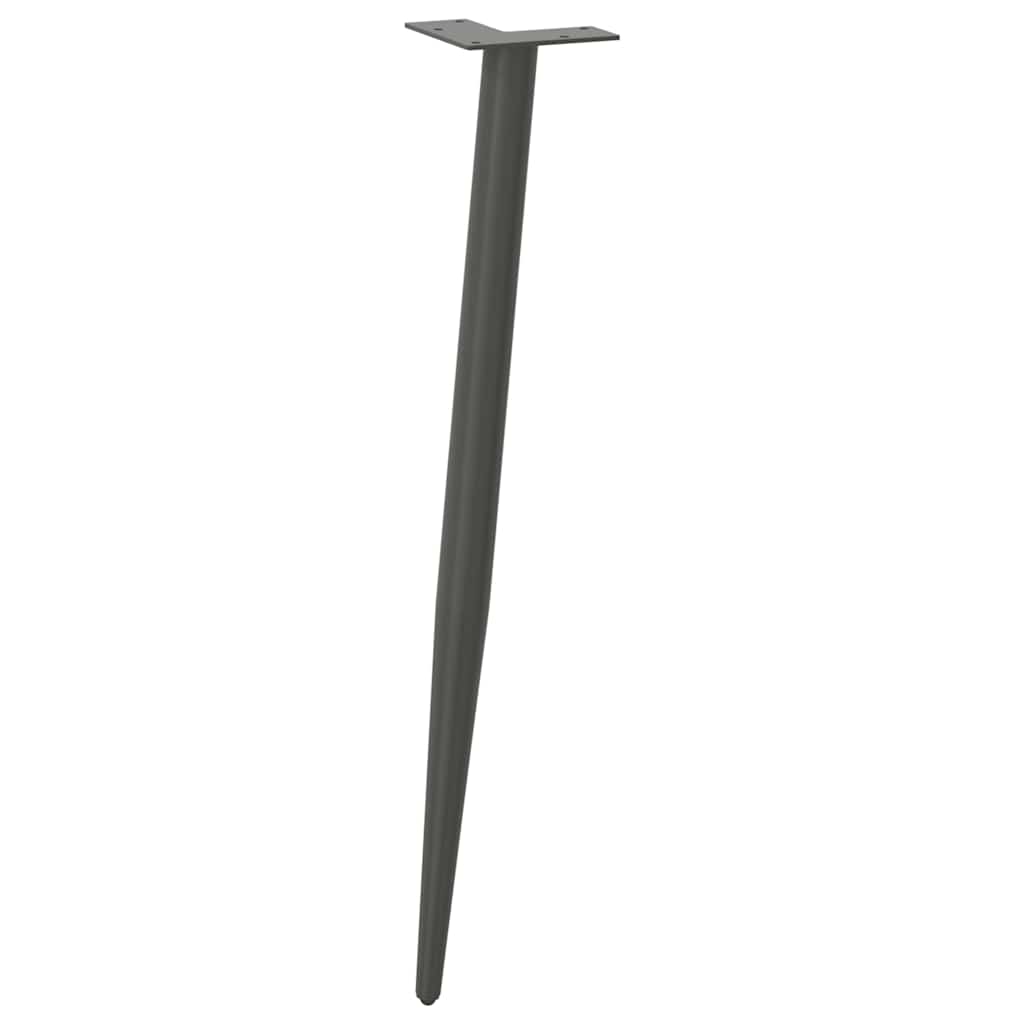 Noge za konzolni stol konusnog oblika 4 kom antracit 72-73 cm čelik