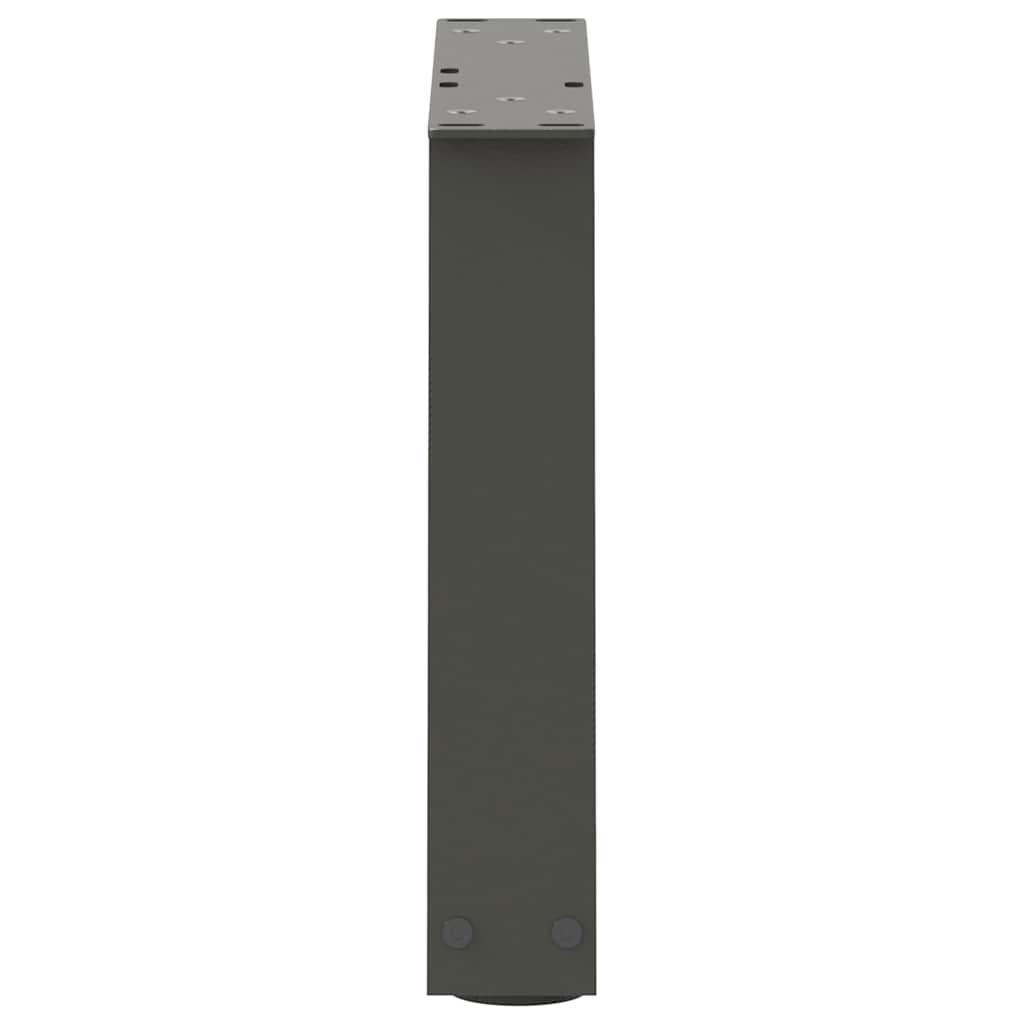 Noge za klub stolić V-oblika 2 kom antracit 30 x (30-31,3) cm čelik