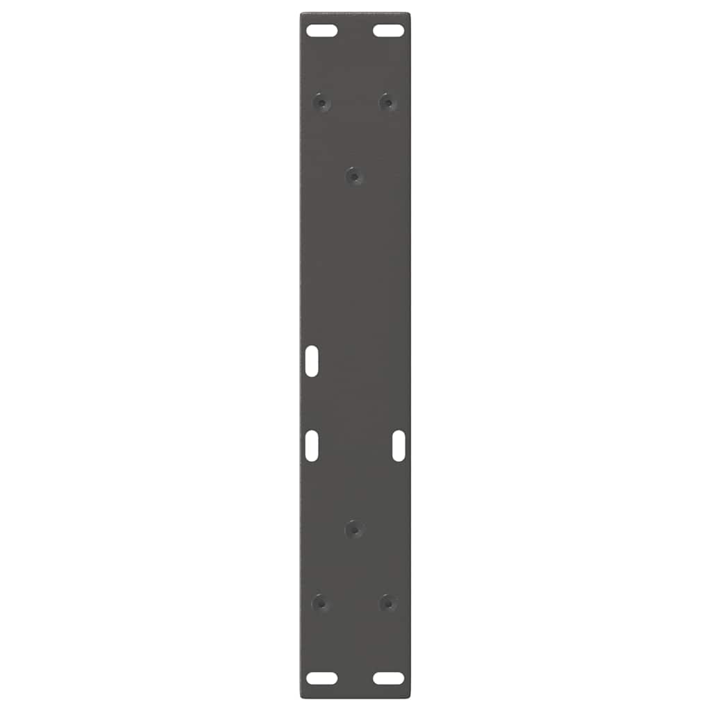 Noge za klub stolić V-oblika 2 kom antracit 40 x (30-31,3) cm čelik