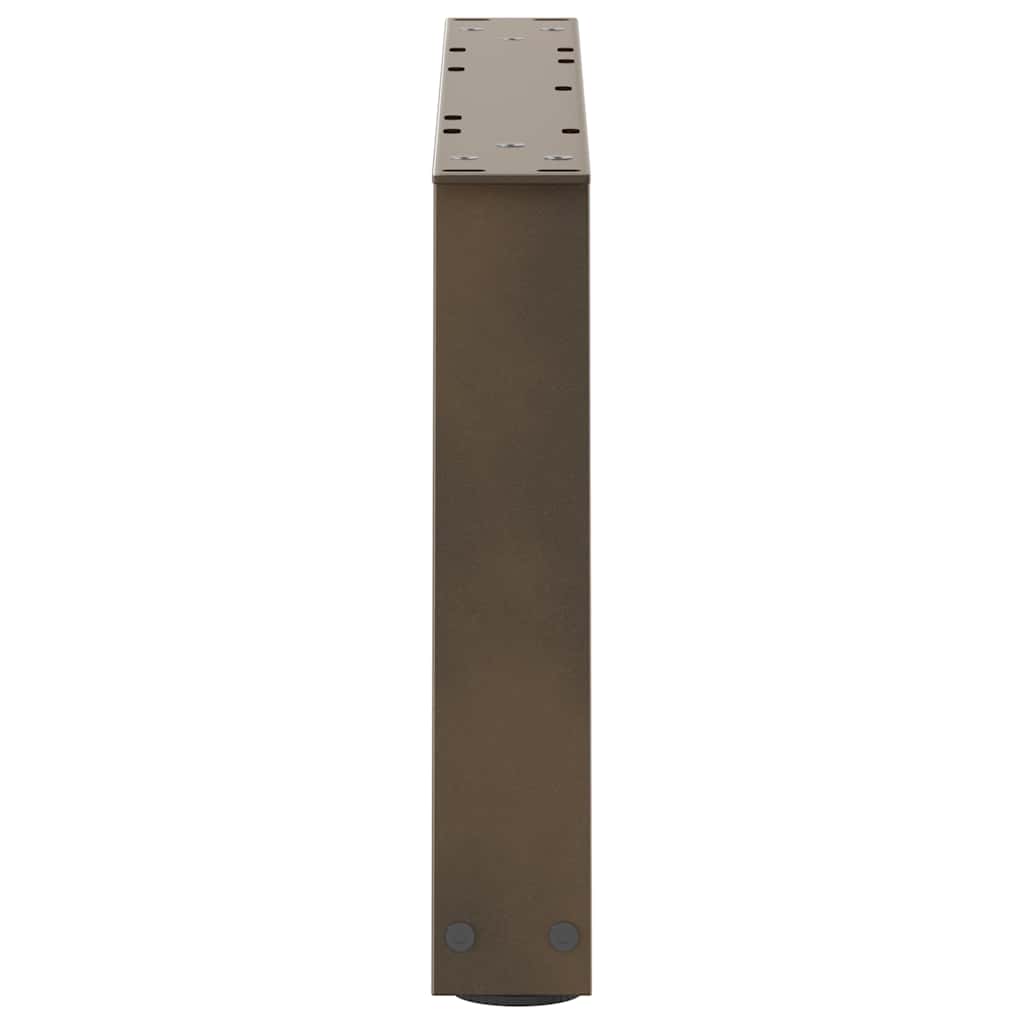 Noge za klub stolić V-oblik 2 kom Prirodni čelik 50 x (30-31,3) cm Čelik