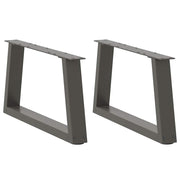 Noge za klub stolić V-oblika 2 kom antracit 60 x (30-31,3) cm čelik