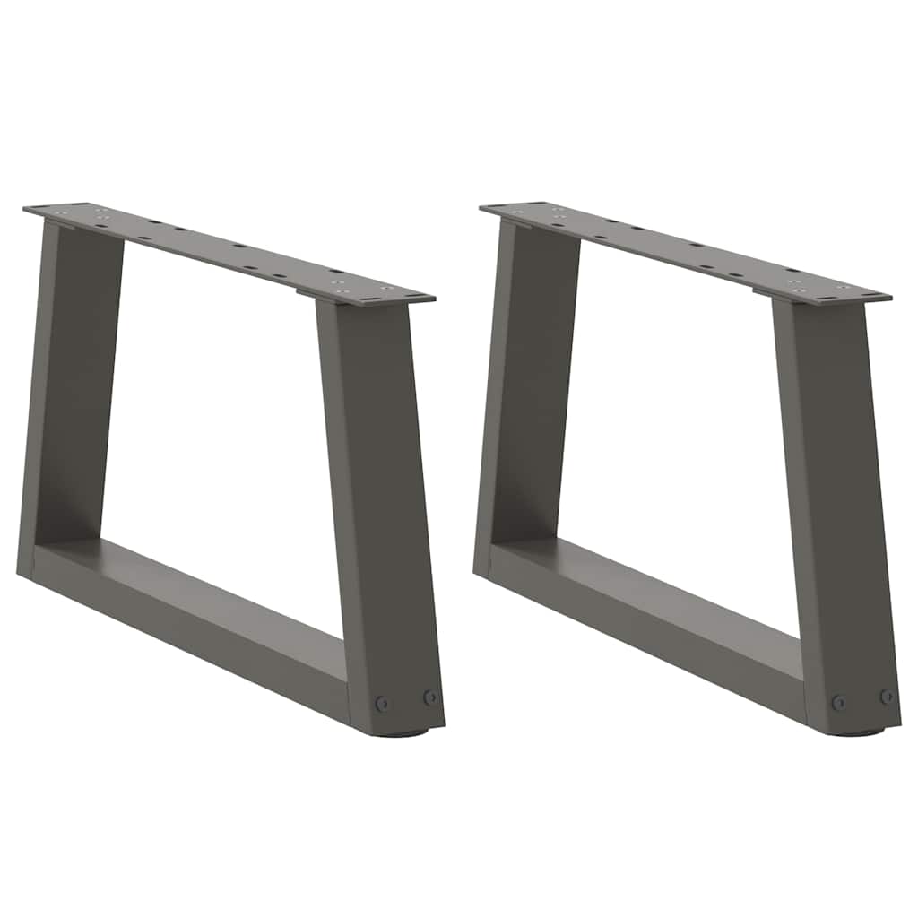 Noge za klub stolić V-oblika 2 kom antracit 60 x (30-31,3) cm čelik