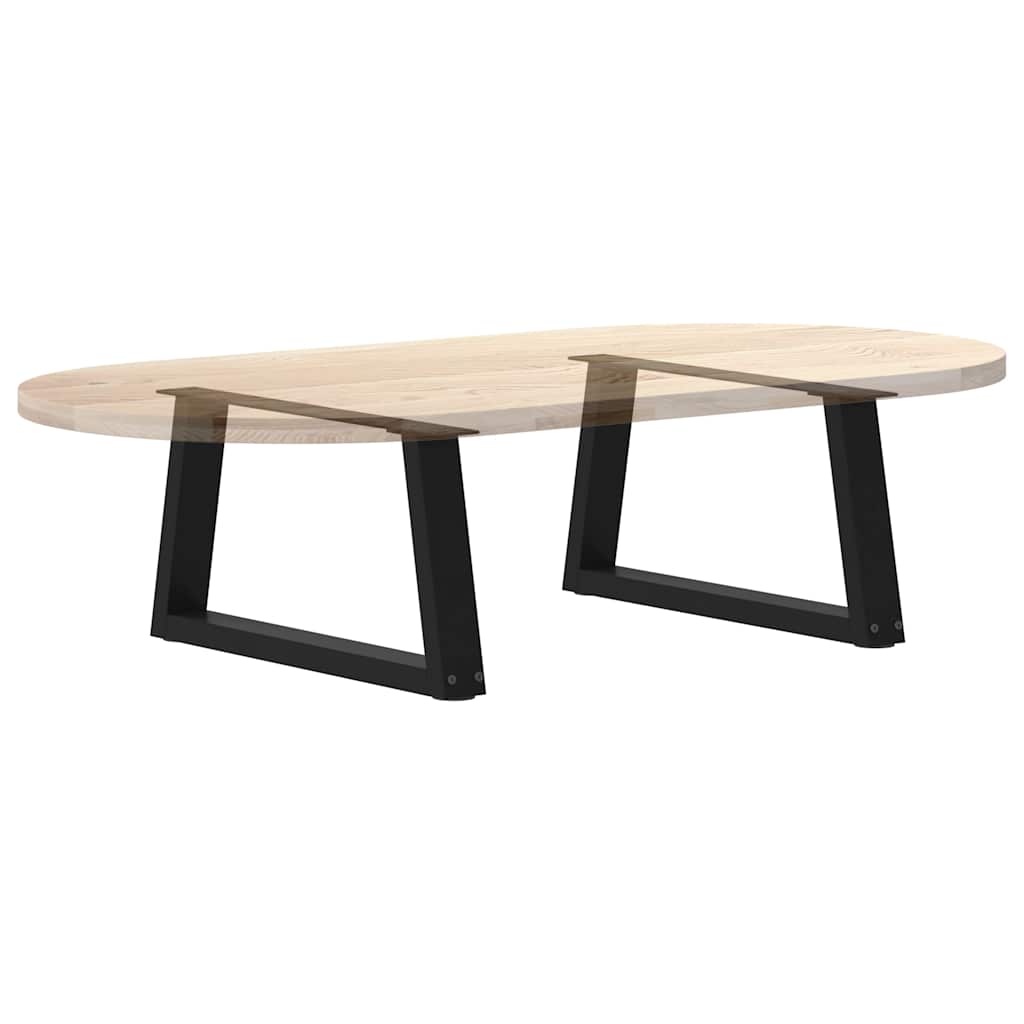 Noge za klub stolić V-oblika 2 kom Crne 70 x (30-31,3) cm Čelik
