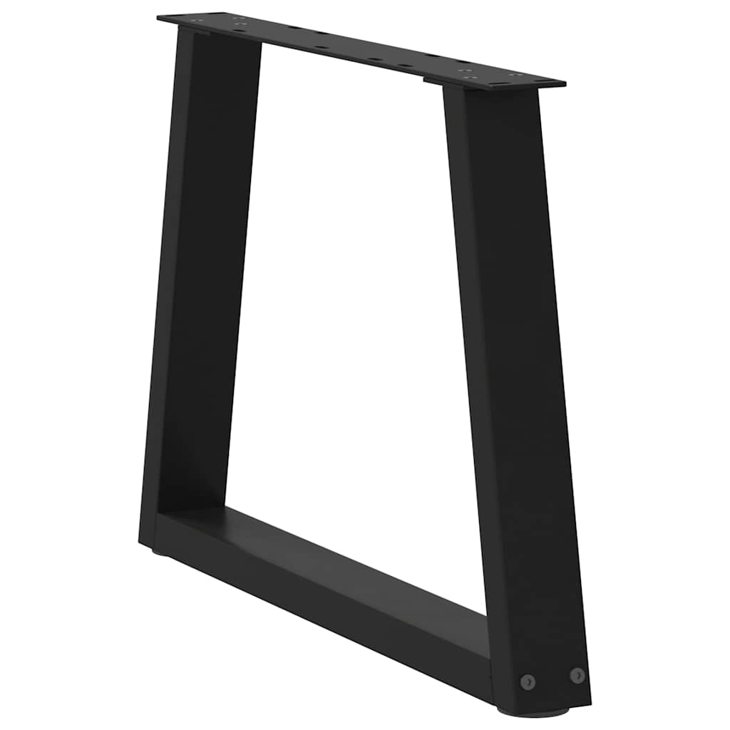 Noge za klub stolić V-oblika 2 kom Crne 50 x (42-43,3) cm Čelik