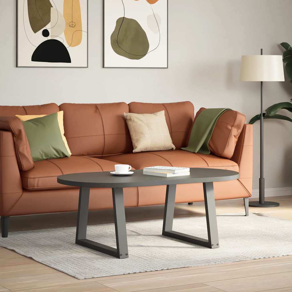 Noge za klub stolić V-oblika 2 kom antracit 50 x (42-43,3) cm čelik