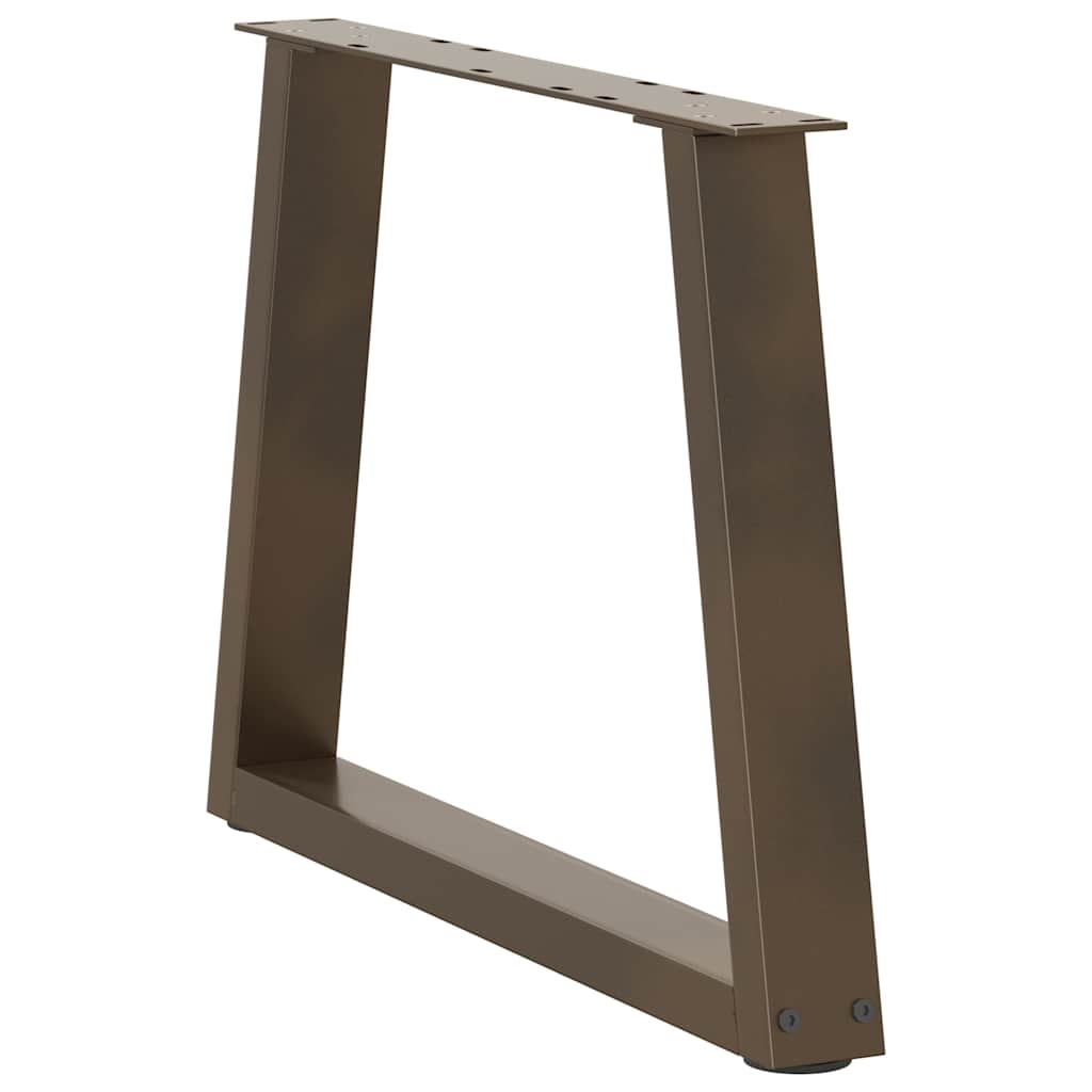 Noge za klub stolić V-oblik 2 kom Prirodni čelik 50 x (42-43,3) cm Čelik