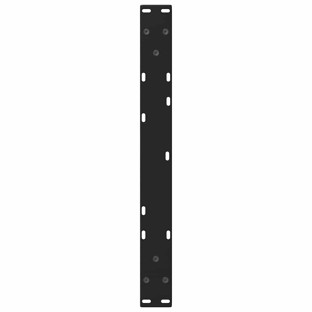 Noge za klub stolić V-oblika 2 kom Crne 60 x (42-43,3) cm Čelik