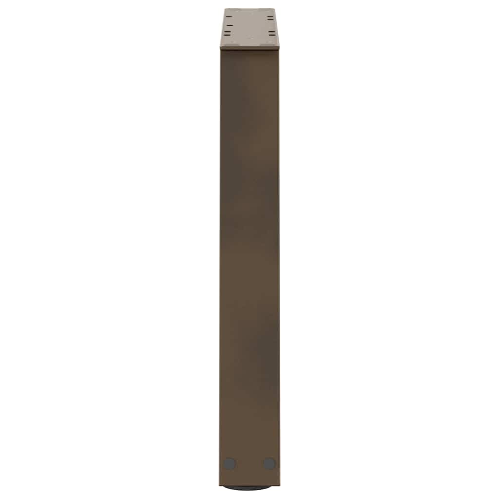 Noge za klub stolić V-oblik 2 kom Prirodni čelik 70 x (42-43,3) cm Čelik