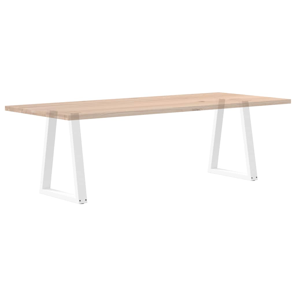 Noge za blagovaonski stol V-oblik 2 kom Bijele 50x(72-73,3) cm Čelik