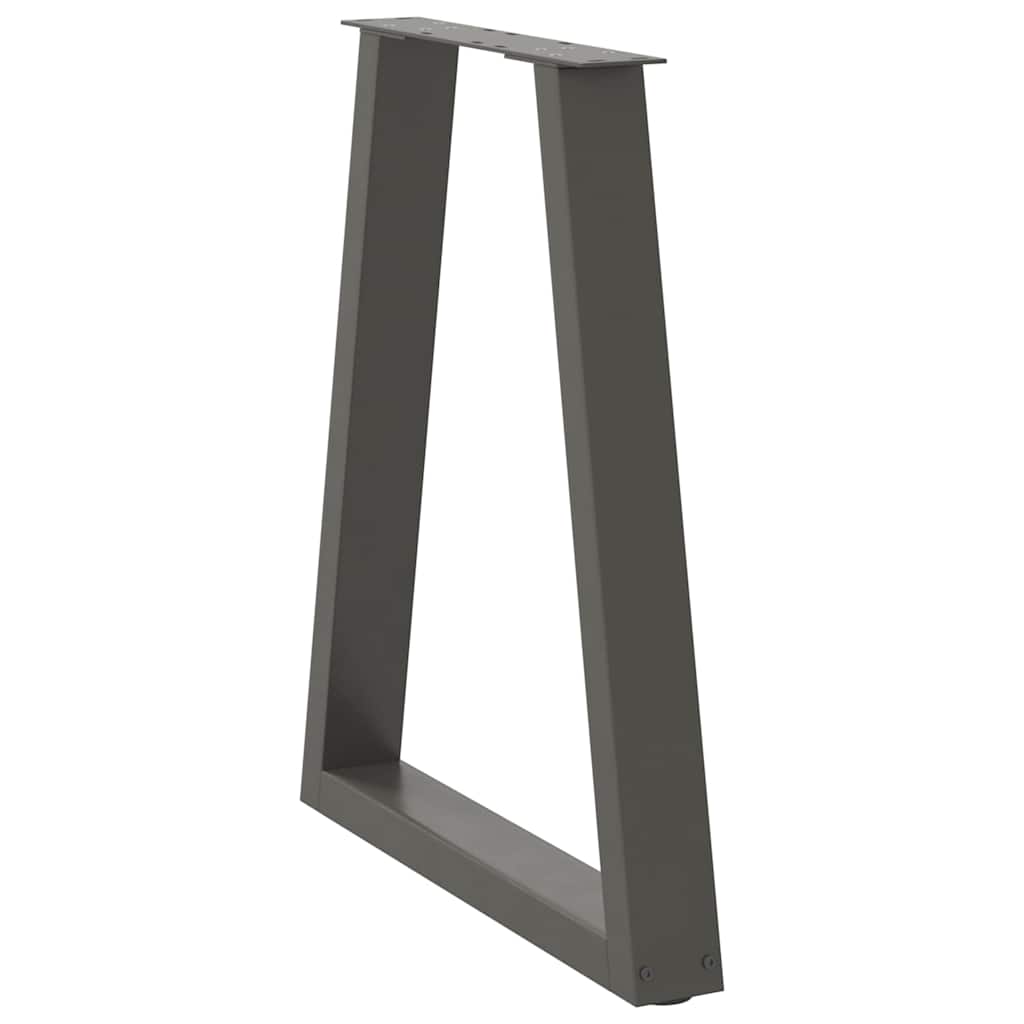 Noge za blagovaonski stol V-oblika 2 kom antracit 50x(72-73,3) cm čelik