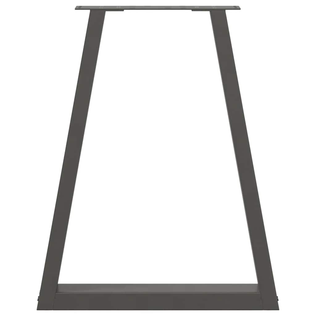 Noge za blagovaonski stol V-oblika 2 kom antracit 50x(72-73,3) cm čelik