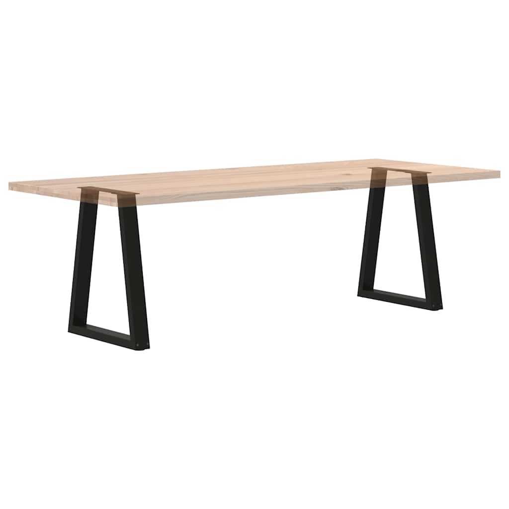 Noge za blagovaonski stol V-oblik 2 kom Crne 60 x (72-73,3) cm Čelik
