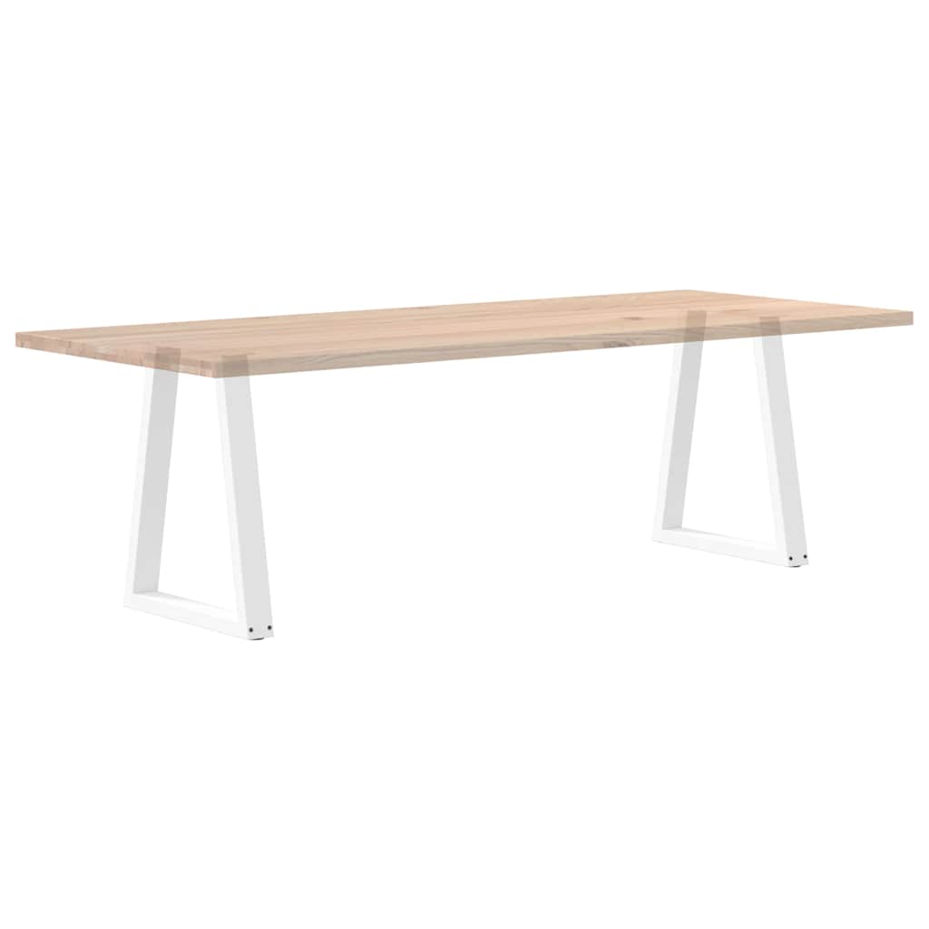 Noge za blagovaonski stol V-oblik 2 kom Bijele 60 x (72-73,3) cm Čelik