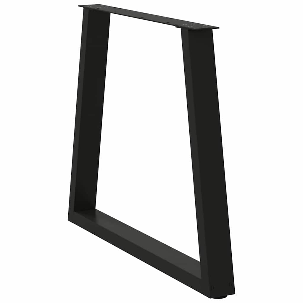 Noge za blagovaonski stol V-oblika 2 kom Crne 70 x (72-73,3) cm Čelik