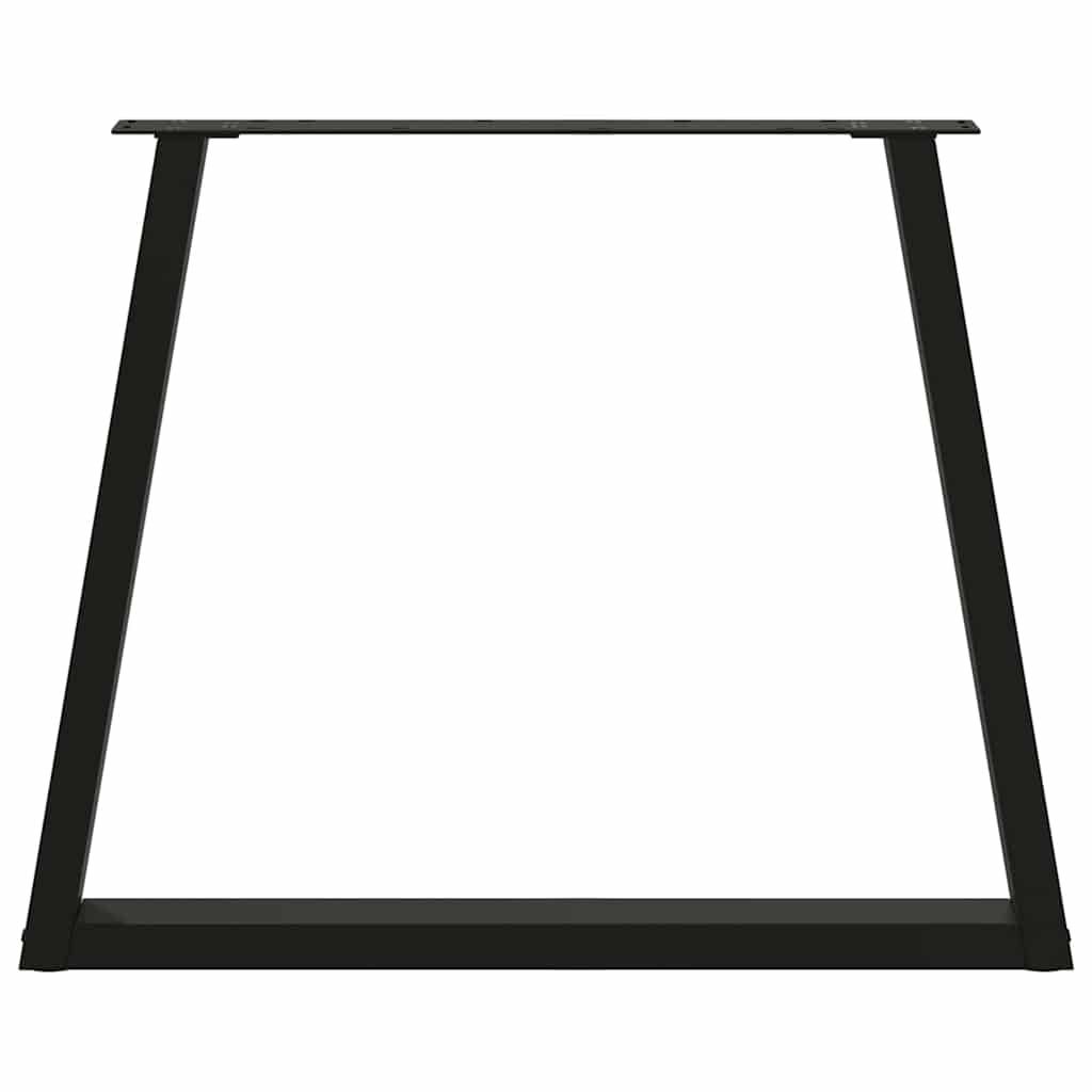Noge za blagovaonski stol V-oblika 2 kom Crne 70 x (72-73,3) cm Čelik
