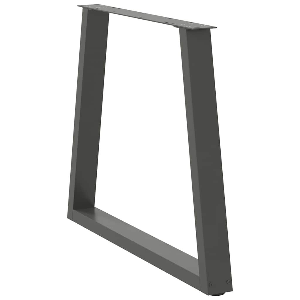 Noge za blagovaonski stol V-oblika 2 kom antracit 70 x (72-73,3) cm čelik