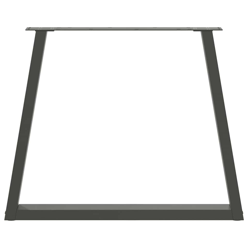 Noge za blagovaonski stol V-oblika 2 kom antracit 70 x (72-73,3) cm čelik