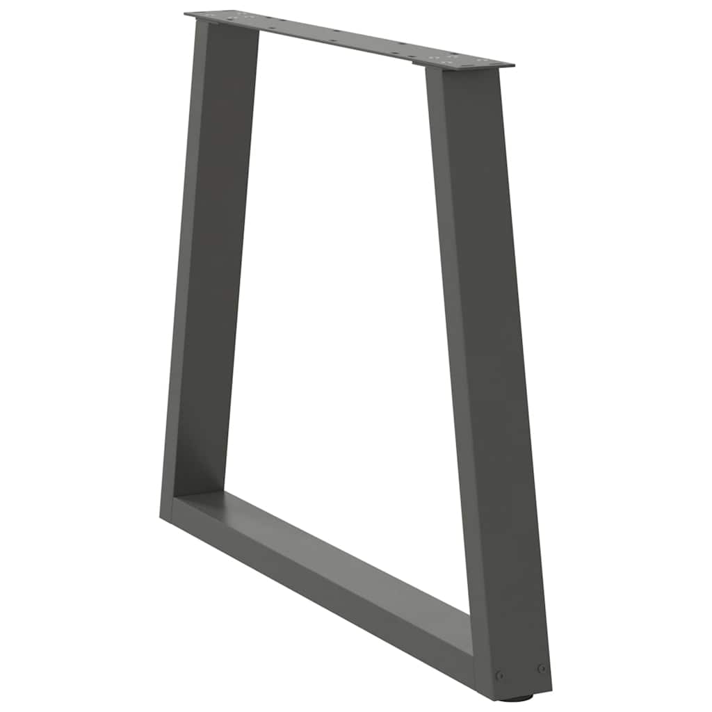 Noge za blagovaonski stol V-oblika 2 kom antracit 80 x (72-73,3) cm čelik