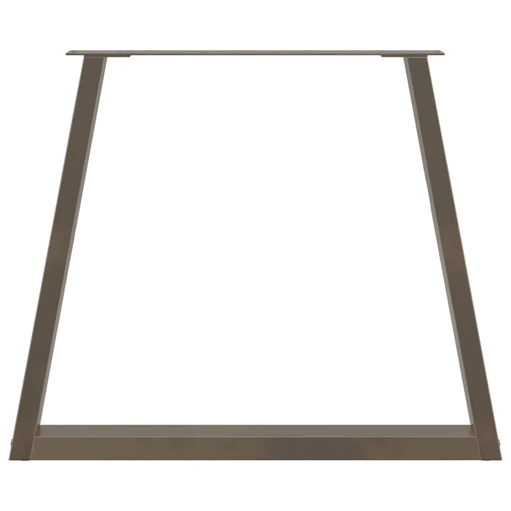 Noge za blagovaonski stol V-oblik 2 kom Prirodni čelik 80 x (72-73,3) cm Čelik
