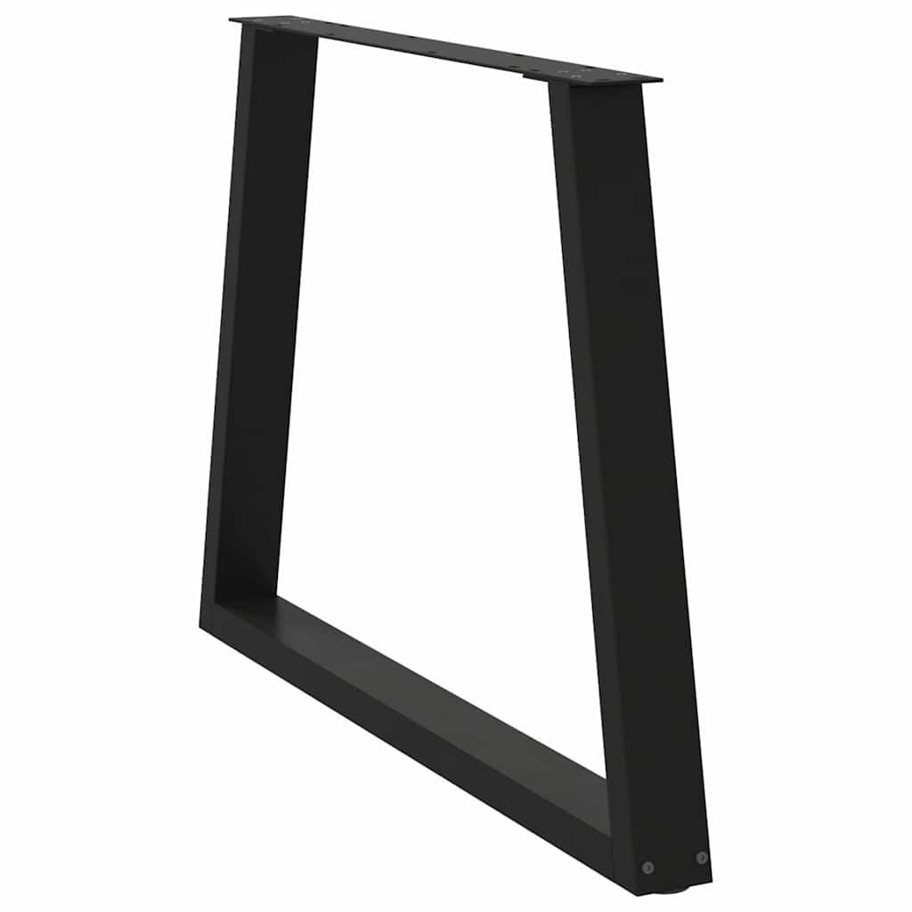 Noge za blagovaonski stol V-oblika 2 kom Crne 90 x (72-73,3) cm Čelik