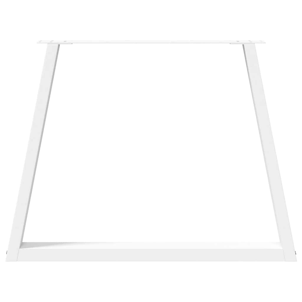 Noge za blagovaonski stol V-oblika 2 kom Bijele 90 x (72-73,3) cm Čelik
