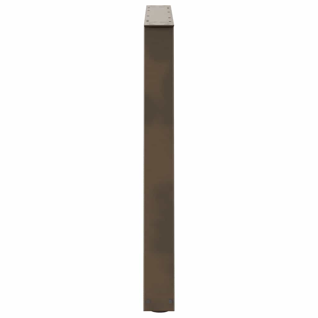 Noge za blagovaonski stol V-oblik 2 kom Prirodni čelik 100 x (72-73,3) cm Čelik