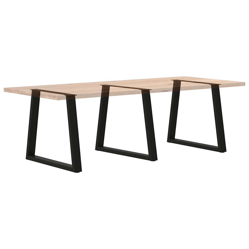 Noge za blagovaonski stol V-oblik 3 kom Crne 70 x (72-73,3) cm Čelik