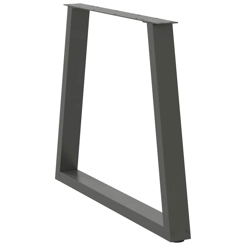 Noge za blagovaonski stol V-oblika 3 kom antracit 70 x (72-73,3) cm čelik