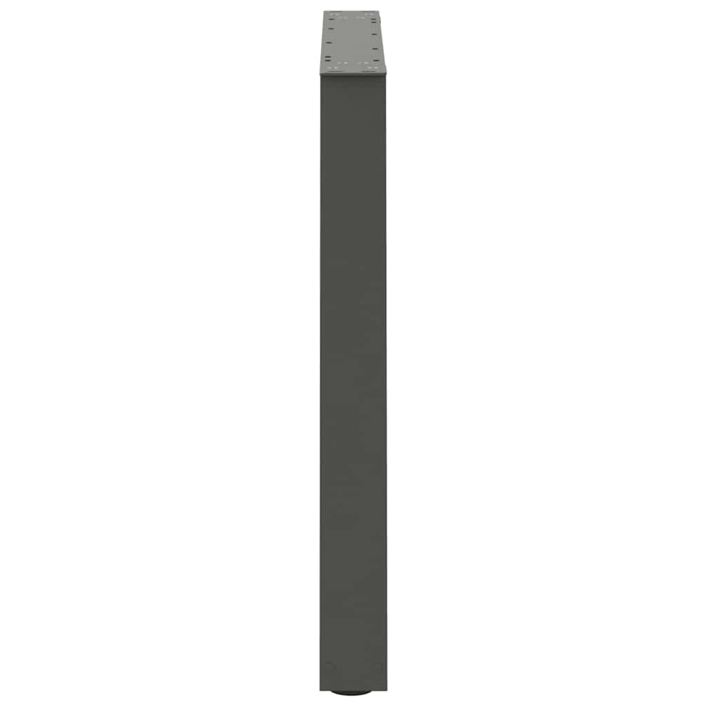 Noge za blagovaonski stol V-oblika 3 kom antracit 70 x (72-73,3) cm čelik