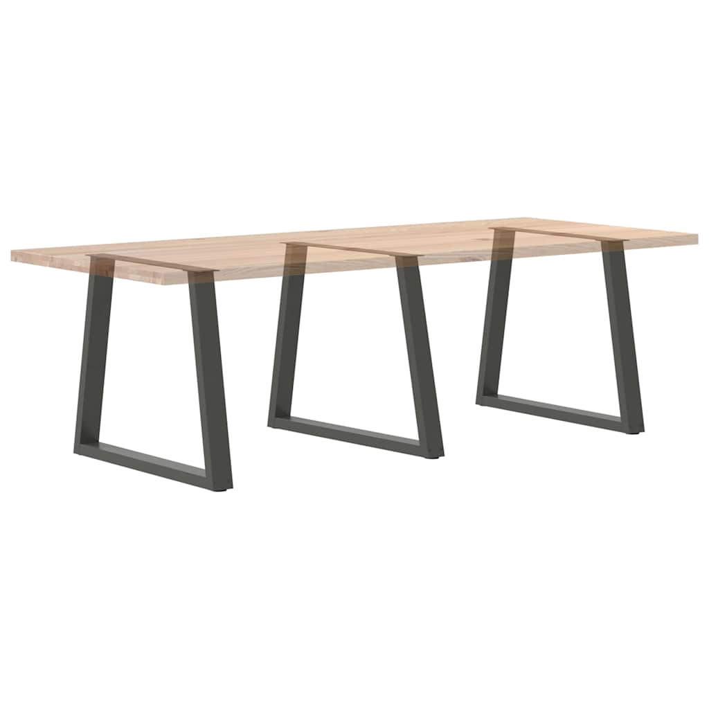 Noge za blagovaonski stol V-oblika 3 kom antracit 70 x (72-73,3) cm čelik