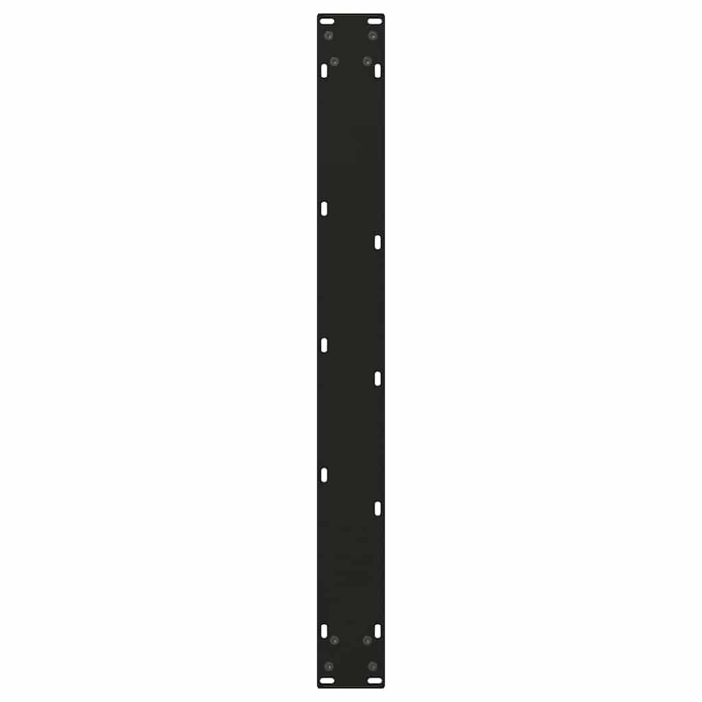 Noge za blagovaonski stol V-oblik 3 kom Crne 80 x (72-73,3) cm Čelik