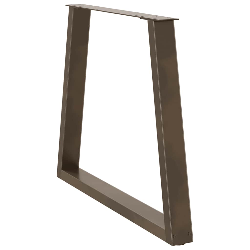 Noge za blagovaonski stol V-oblik 3 kom Prirodni čelik 80 x (72-73,3) cm Čelik